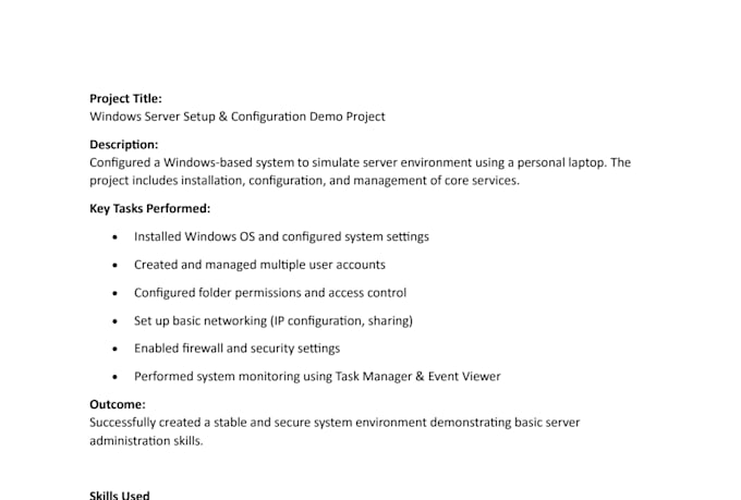 windows server and IT support